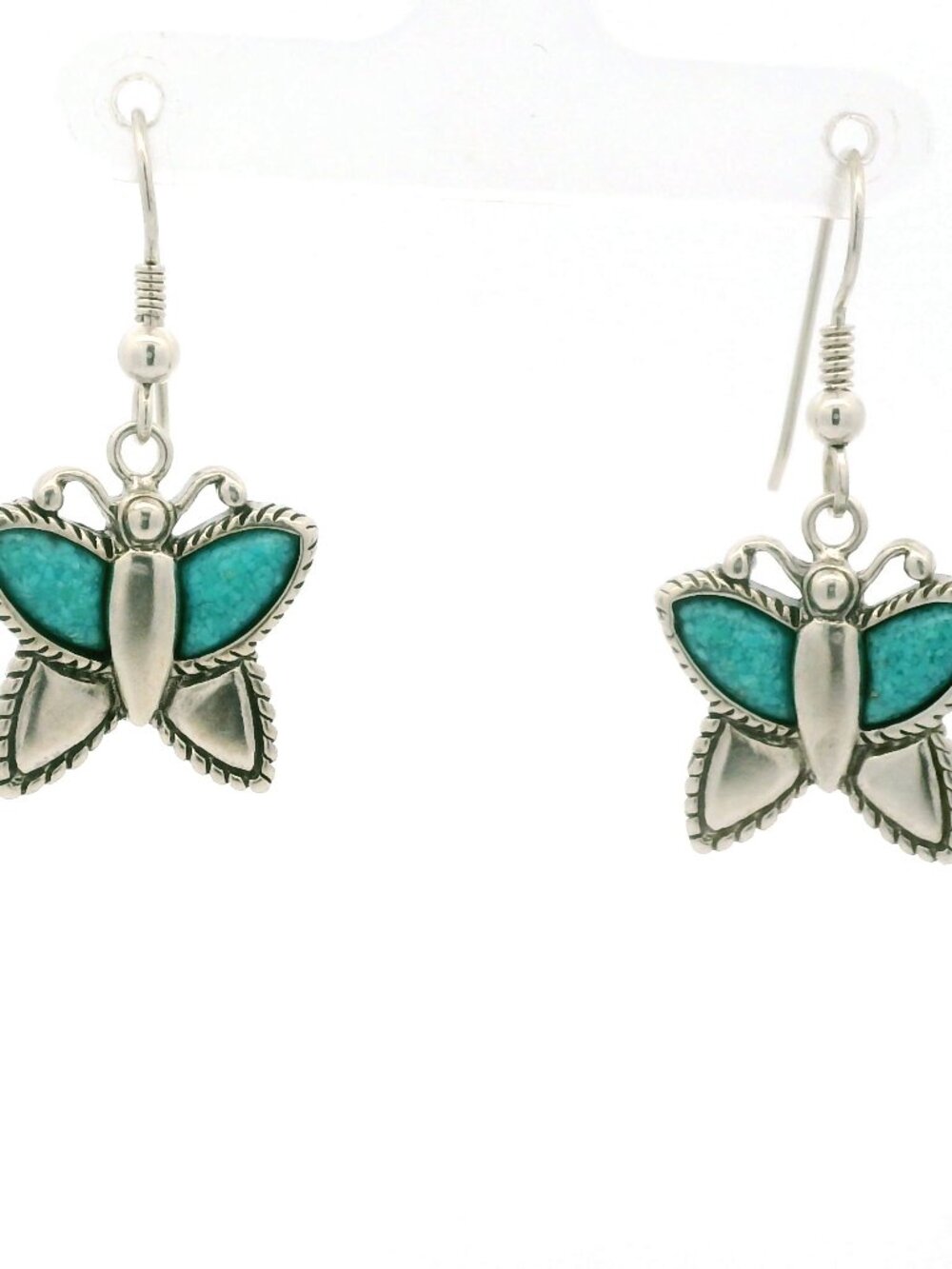Carolyn Pollack Sterling Silver Butterfly Dangle Earrings